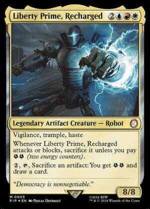 Liberty Prime, Recharged - Foil<br /><span class="collector-number">Collector No. 5</span>