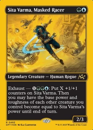 Sita Varma, Masked Racer - Foil<br /><span class="collector-number">Collector No. 493</span>