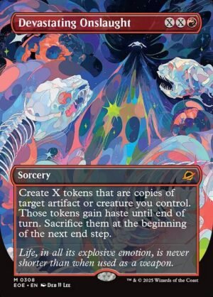 Devastating Onslaught (Borderless)<br /><span class="collector-number">Collector No. 308</span>
