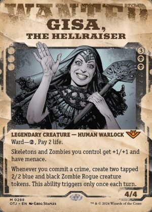 Gisa, the Hellraiser<br /><span class="collector-number">Collector No. 288</span>