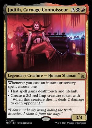 Judith, Carnage Connoisseur - Foil<br /><span class="collector-number">Collector No. 210</span>