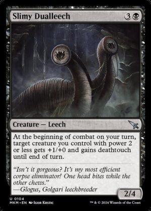 Slimy Dualleech<br /><span class="collector-number">Collector No. 104</span>