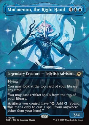 Mm'menon, the Right Hand (Borderless) - Foil<br /><span class="collector-number">Collector No. 290</span>