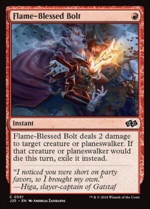 Flame-Blessed Bolt<br /><span class="collector-number">Collector No. 551</span>