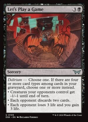 Let's Play a Game<br /><span class="collector-number">Collector No. 105</span>