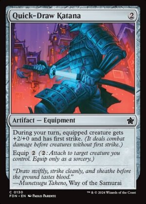 Quick-Draw Katana<br /><span class="collector-number">Collector No. 130</span>