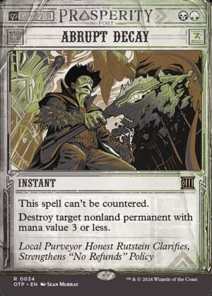 Abrupt Decay<br /><span class="collector-number">Collector No. 34</span>