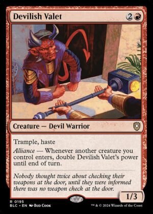 Devilish Valet<br /><span class="collector-number">Collector No. 195</span>