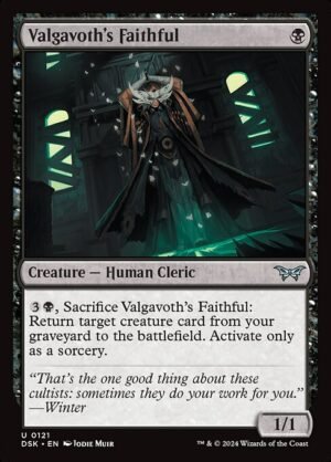 Valgavoth's Faithful<br /><span class="collector-number">Collector No. 121</span>