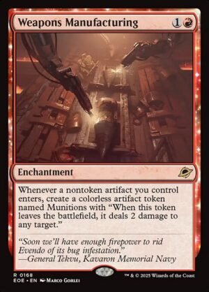 Weapons Manufacturing - Foil<br /><span class="collector-number">Collector No. 168</span>