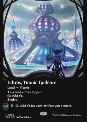 Uthros, Titanic Godcore (Borderless)<br /><span class="collector-number">Collector No. 285</span>