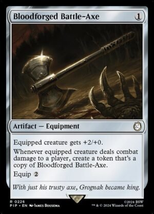 Bloodforged Battle-Axe - Foil<br /><span class="collector-number">Collector No. 226</span>