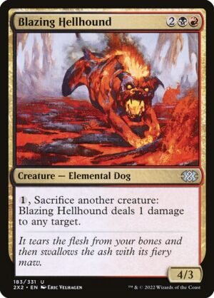 Blazing Hellhound<br /><span class="collector-number">Collector No. 183</span>