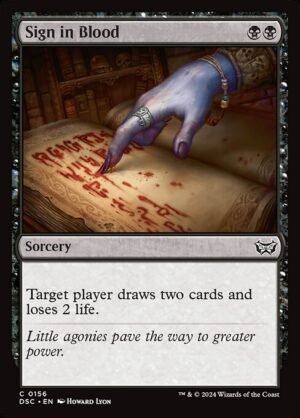 Sign in Blood<br /><span class="collector-number">Collector No. 156</span>