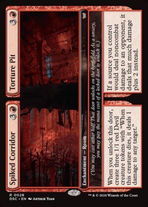 Spiked Corridor // Torture Pit<br /><span class="collector-number">Collector No. 28</span>