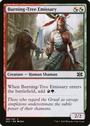 Burning-Tree Emissary<br /><span class="collector-number">Collector No. 189</span>