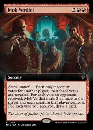Mob Verdict<br /><span class="collector-number">Collector No. 343</span>