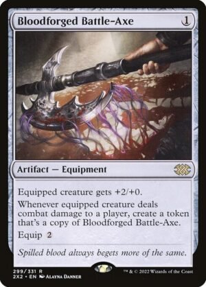 Bloodforged Battle-Axe<br /><span class="collector-number">Collector No. 299</span>