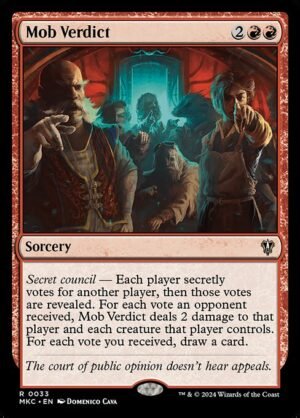 Mob Verdict<br /><span class="collector-number">Collector No. 33</span>