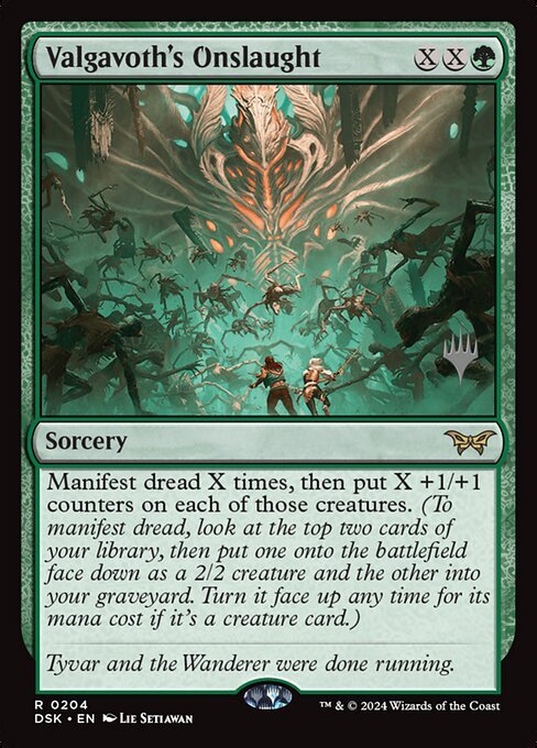 Valgavoth’s Onslaught — Duskmourn: House of Horror Promos