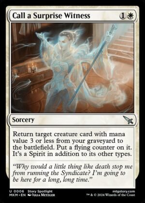 Call a Surprise Witness<br /><span class="collector-number">Collector No. 6</span>