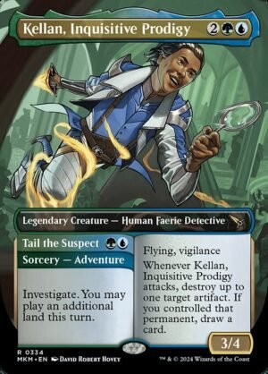 Kellan, Inquisitive Prodigy // Tail the Suspect<br /><span class="collector-number">Collector No. 334</span>