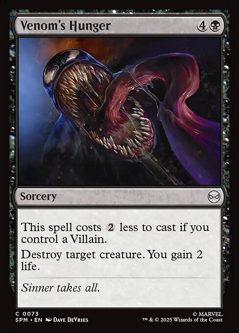 Venom's Hunger<br /><span class="collector-number">Collector No. 73</span>