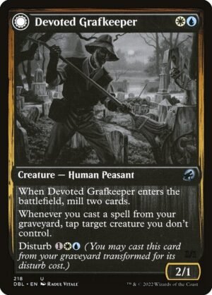 Devoted Grafkeeper // Departed Soulkeeper - Foil<br /><span class="collector-number">Collector No. 218</span>