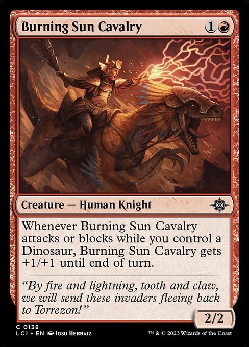 Burning Sun Cavalry<br /><span class="collector-number">Collector No. 138</span>