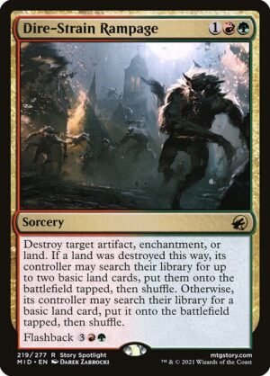 Dire-Strain Rampage - Foil<br /><span class="collector-number">Collector No. 219</span>