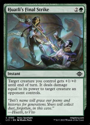 Huatli's Final Strike<br /><span class="collector-number">Collector No. 190</span>