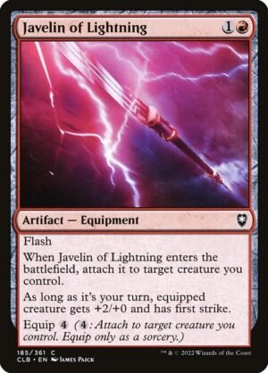 Javelin of Lightning<br /><span class="collector-number">Collector No. 185</span>