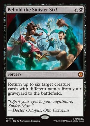 Behold the Sinister Six!<br /><span class="collector-number">Collector No. 51</span>