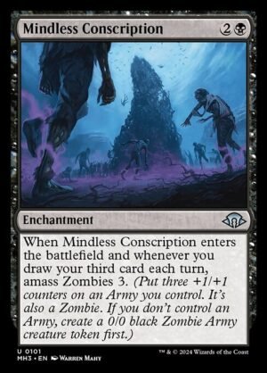 Mindless Conscription<br /><span class="collector-number">Collector No. 101</span>