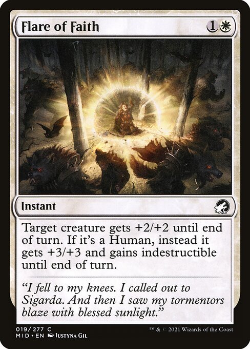 Flare of Faith<br /><span class="collector-number">Collector No. 19</span>