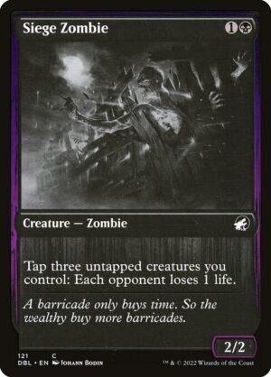 Siege Zombie<br /><span class="collector-number">Collector No. 121</span>