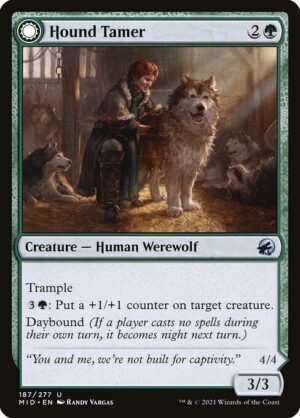 Hound Tamer // Untamed Pup<br /><span class="collector-number">Collector No. 187</span>