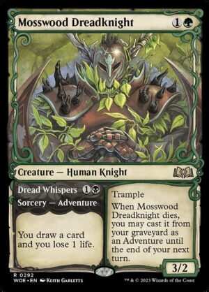 Mosswood Dreadknight // Dread Whispers<br /><span class="collector-number">Collector No. 292</span>