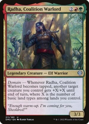 Radha, Coalition Warlord<br /><span class="collector-number">Collector No. 211</span>