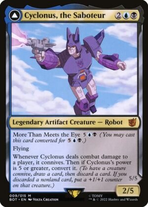 Cyclonus, the Saboteur // Cyclonus, Cybertronian Fighter - Foil<br /><span class="collector-number">Collector No. 9</span>