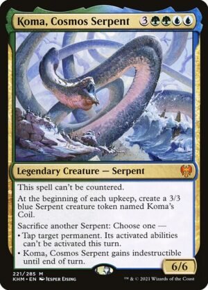 Koma, Cosmos Serpent - Foil<br /><span class="collector-number">Collector No. 221</span>