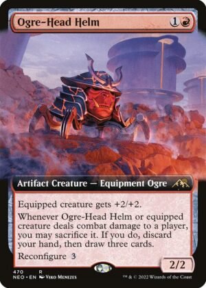 Ogre-Head Helm - Foil<br /><span class="collector-number">Collector No. 470</span>