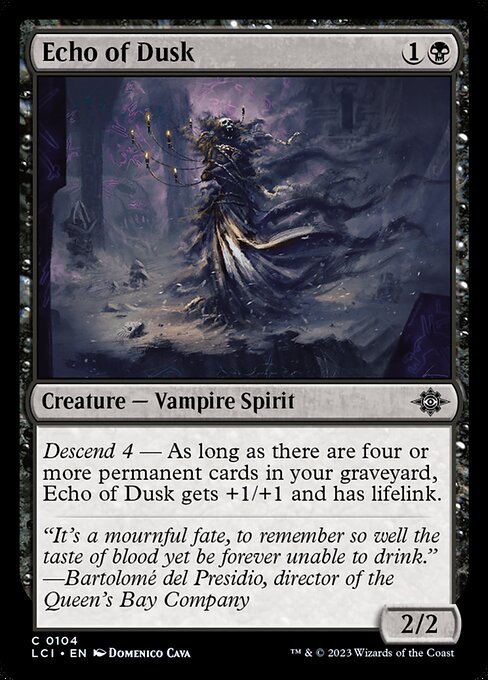 Echo of Dusk<br /><span class="collector-number">Collector No. 104</span>