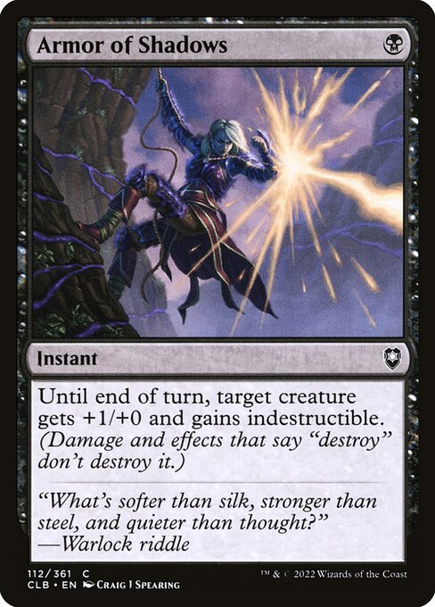 Armor of Shadows<br /><span class="collector-number">Collector No. 112</span>