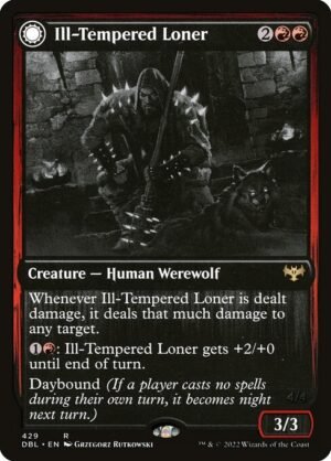 Ill-Tempered Loner // Howlpack Avenger<br /><span class="collector-number">Collector No. 429</span>
