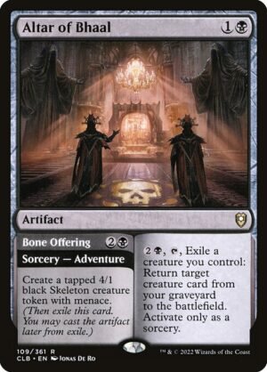 Altar of Bhaal // Bone Offering<br /><span class="collector-number">Collector No. 109</span>