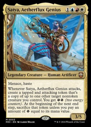 Satya, Aetherflux Genius - Foil<br /><span class="collector-number">Collector No. 3</span>