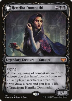 Henrika Domnathi // Henrika, Infernal Seer<br /><span class="collector-number">Collector No. 293</span>
