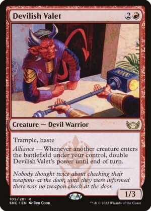 Devilish Valet - Foil<br /><span class="collector-number">Collector No. 105</span>