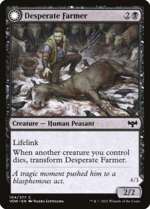Desperate Farmer // Depraved Harvester<br /><span class="collector-number">Collector No. 104</span>